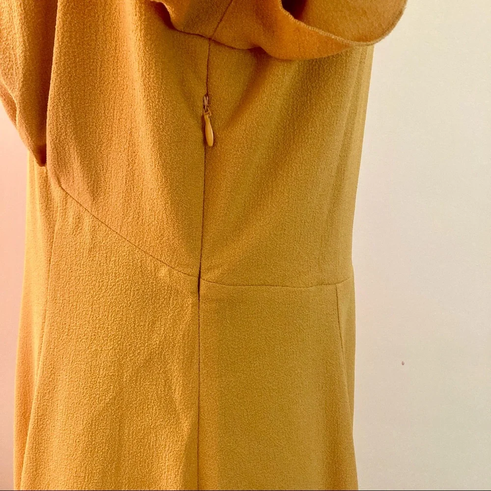 House of Foxy 40s Grable Tea Dress in Mustard - Picture 3 of 6